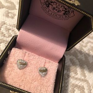 Juicy Courture heart shaped earrings